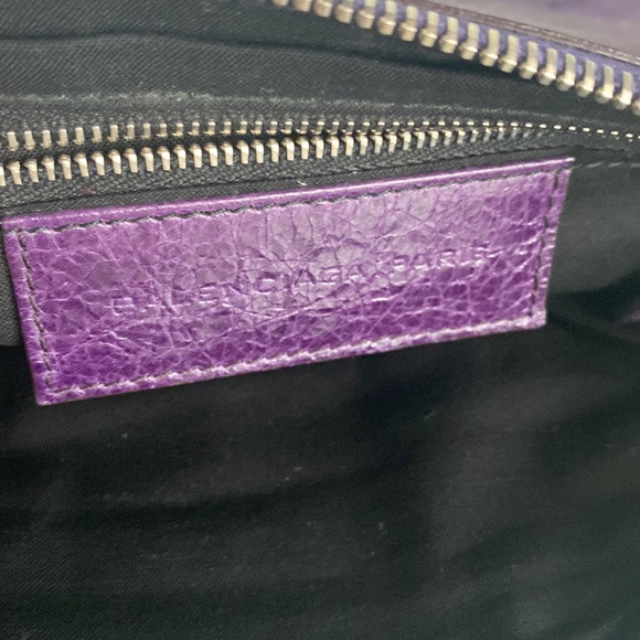 SOLD- Balenciaga Vintage Giant Motocross Flat Violet Purple Clutch Bag Wristlet - Picture 13 of 17
